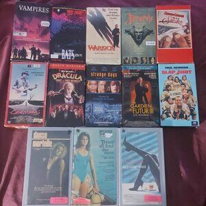 Collection 13 RARE horror & sci-fi VHS Tapes Cassettes lot horreur science ficti